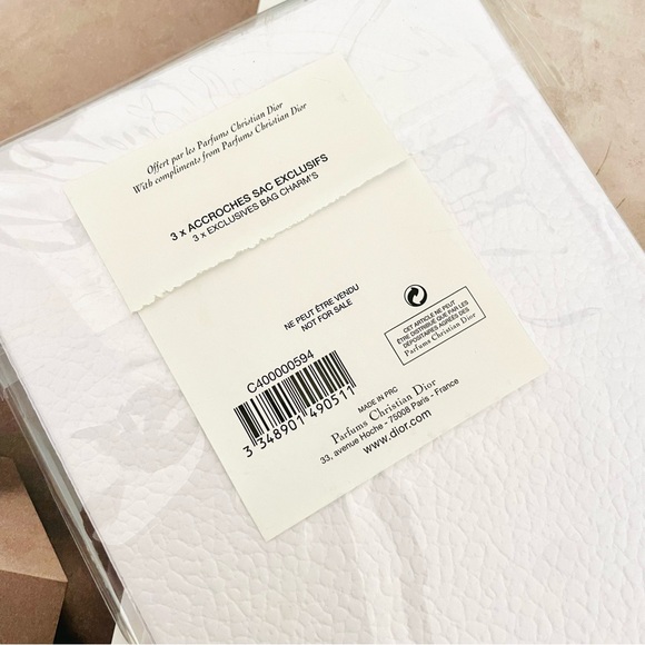 Christian Dior Authentic Bag Charm Strap Set of 3 Made of Leather - Picture 4 of 6